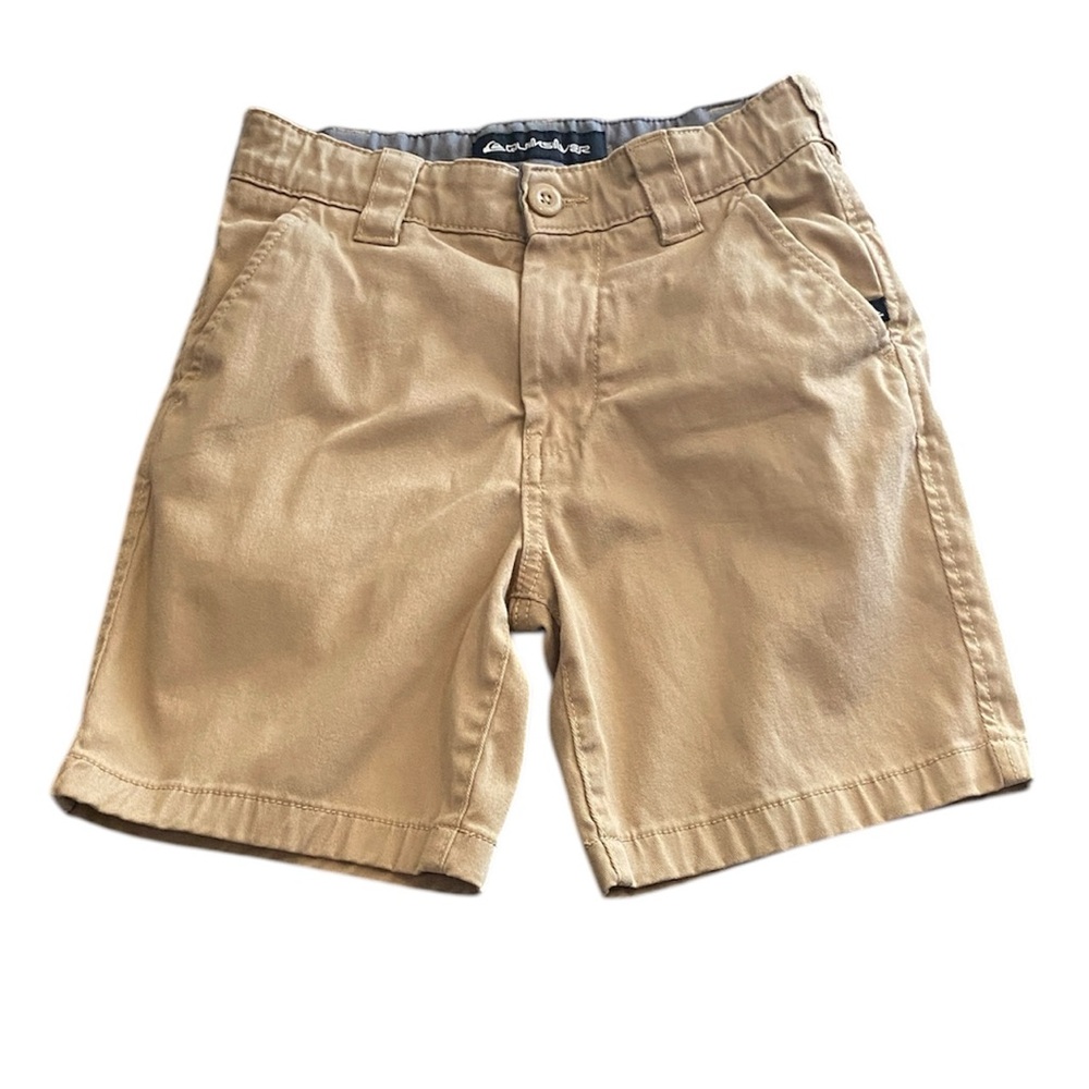 Quiksilver Boys' Tan Flat Front Shorts